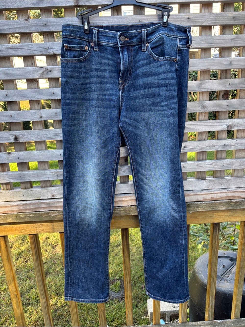 Aeropostale Men's Blue Slim Straight Jeans